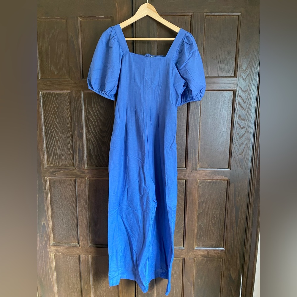MANGO Linen Jumpsuit